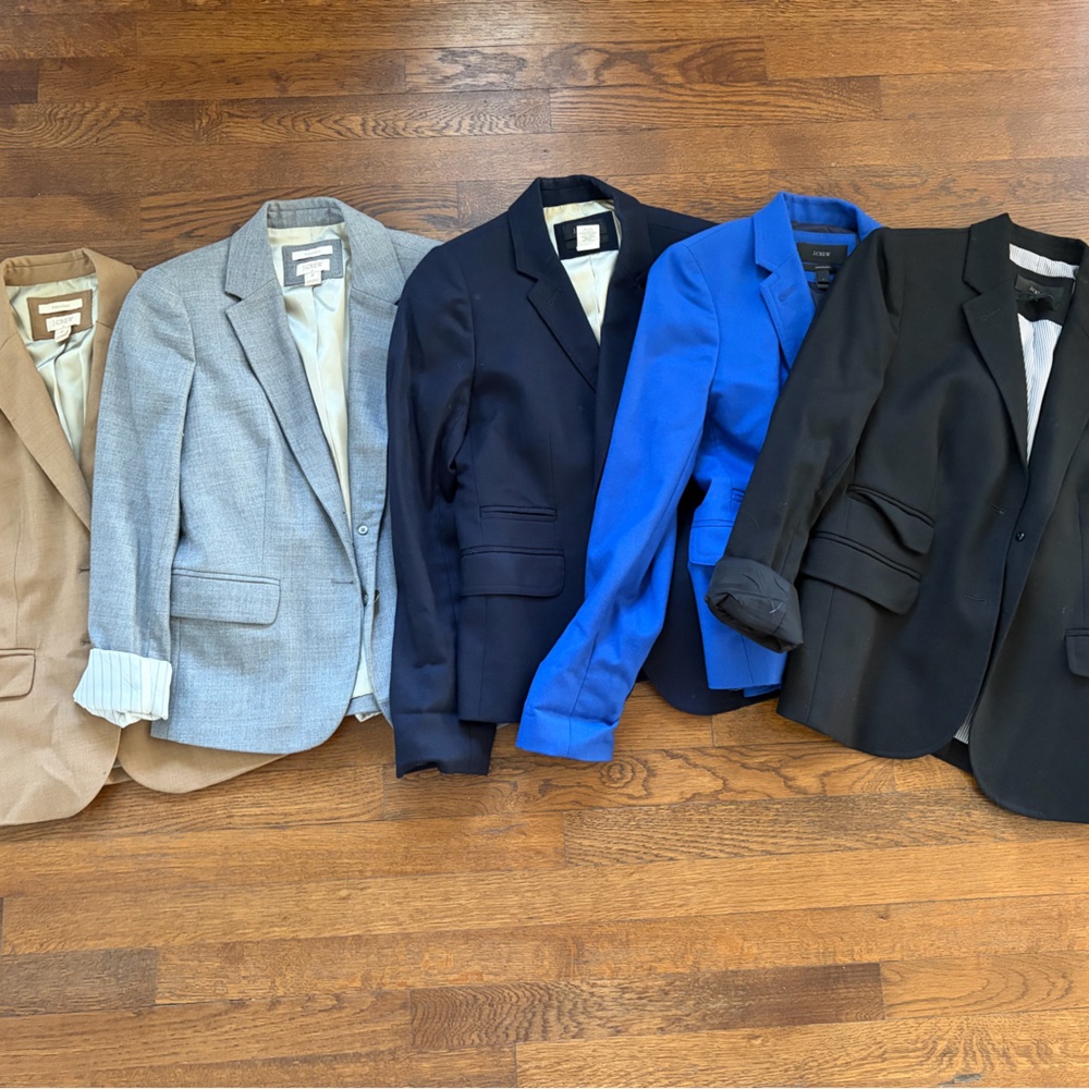 J.Crew Schoolboy blazer Collection - Black, Blue, Gray, Tan, Navy